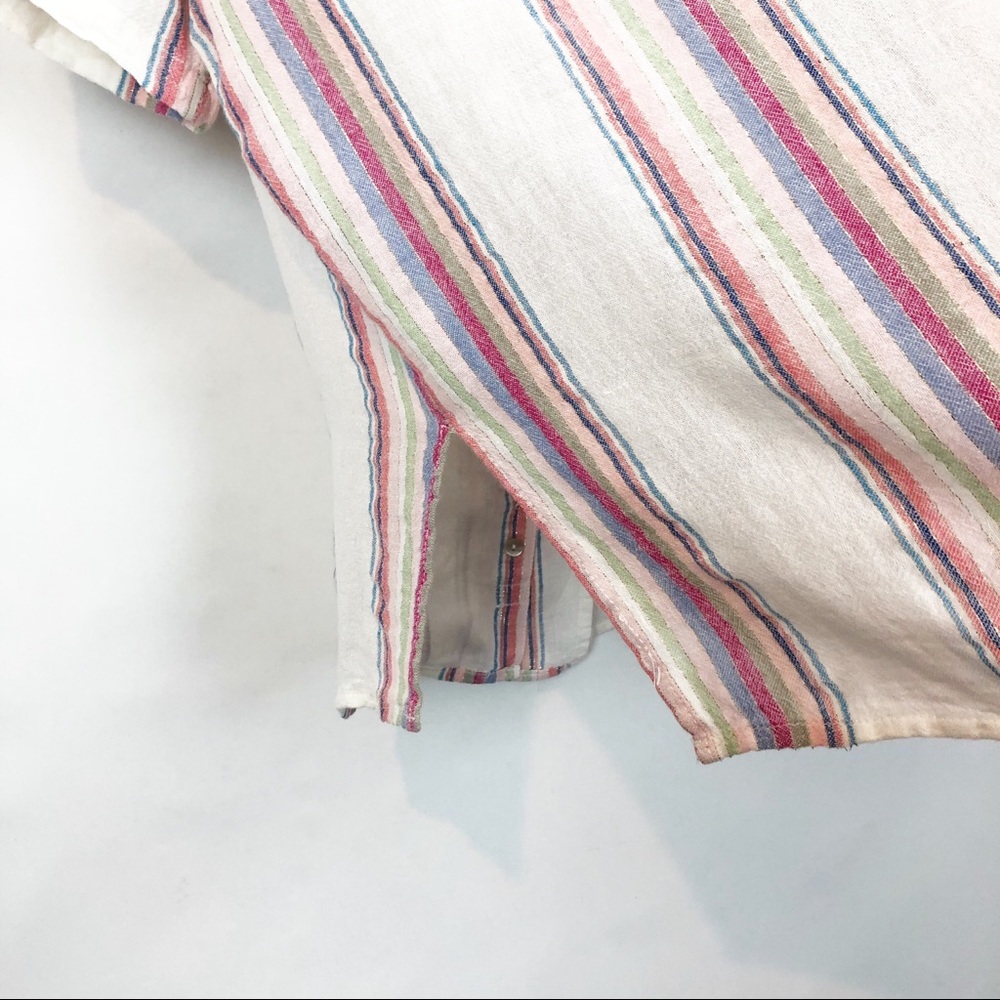 Rails Zuma Havana Stripe Metallic Button Down S - image 3